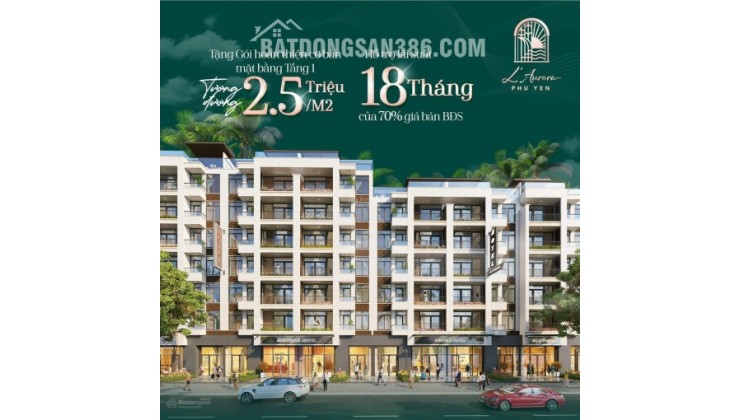 Chỉ 8 tỷ sở hữu ngay Shophouse dự án L\'Aurora Phú Yên